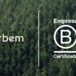 Capa com o logo da urbem e da certificação de sistema B